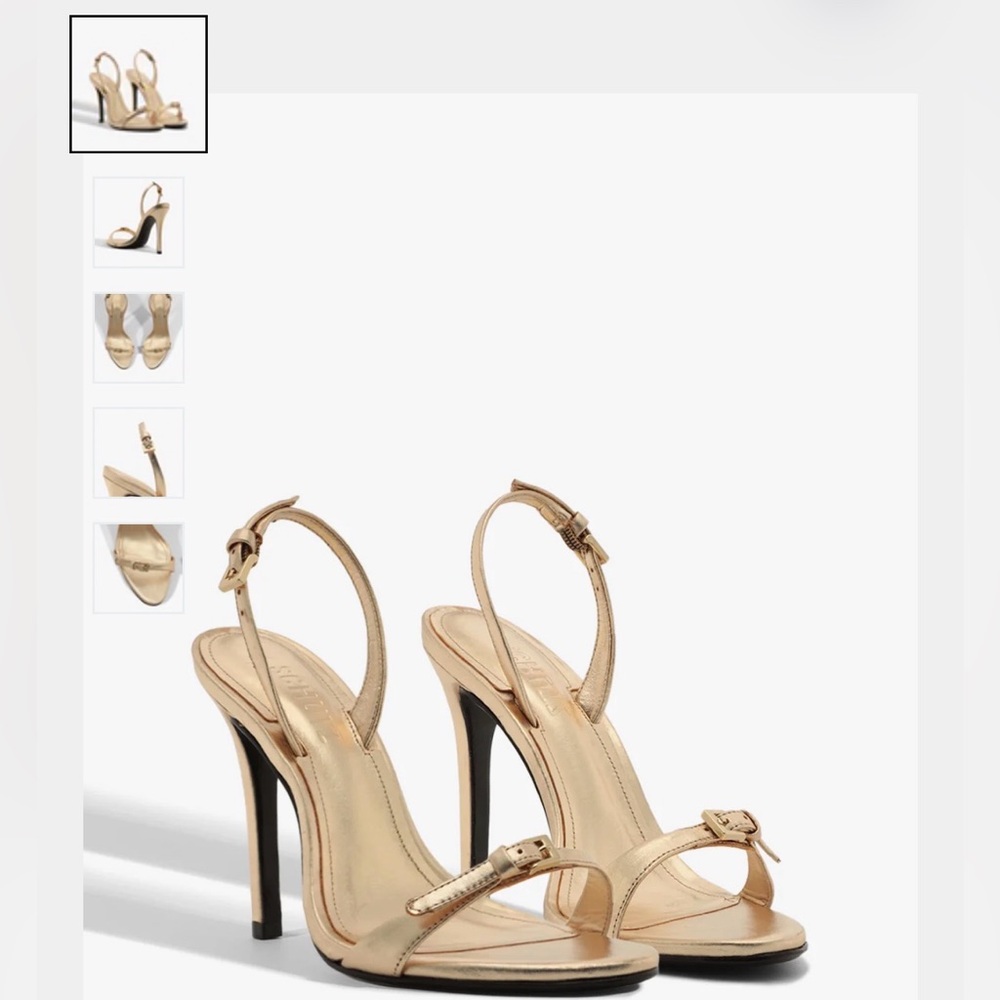 Schutz AURORA SLING METALLIC SANDAL